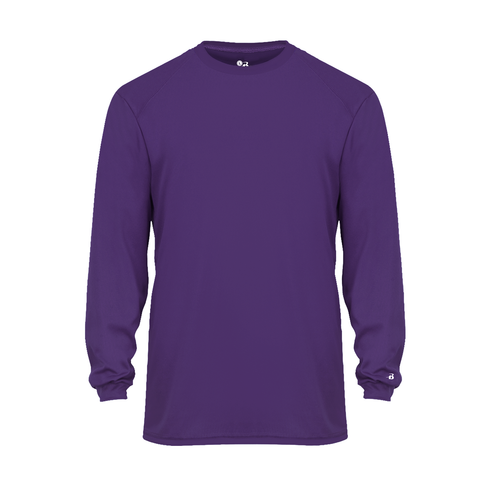 Badger Sport B-Core L/S Tee (410400-001804), Color 'Purple'